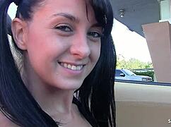 pigtails teen picked up for hard fuck by old stranger