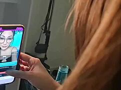 'come here, naughty ones,' the camgirl says