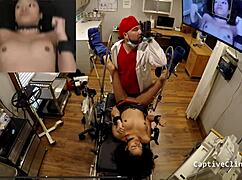 i... i spread my shaved pussy backstage