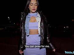 Public agent big ass Nuria Millan cheating public blowjob with big dick in outdoor reality pickup