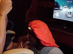 Intense Blowjob While Playing NFS She Swallows All