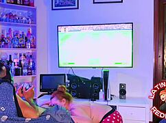 stepsister, stop playing that ps5 and fuck me non-stop in this family relationship