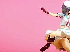 kantai collection kiso dances and has sex in cowgirl position