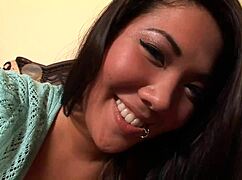 Asian mother in family scene