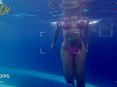 Salome gil hot latina milf turns photoshoot into steamy pool sex with spanish photographer