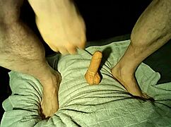 Old dildo brings new cum fun