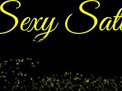 Satin-clad milf explores her sexy experiences at home.