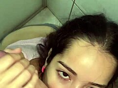 woke up and gave wellington prado a deep sloppy blowjob, he came in my mouth