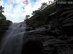 German couple caught having public sex at the waterfall on AlemaoHub.