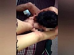 Slave licks legs, takes hard dick!