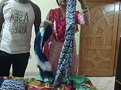 Desi sarah bhabhi convinces stepmom for girlfriend-boyfriend roleplay, then fucks her hard in big ass