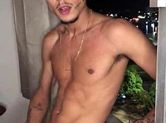 why is that naughty boy jerking off at the window?