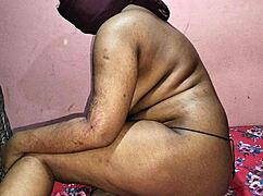 newly married bhabi fucked in doggystyle by servant while bent over?