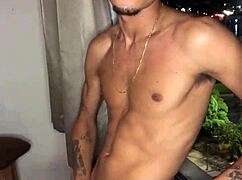 why is that naughty boy jerking off at the window?