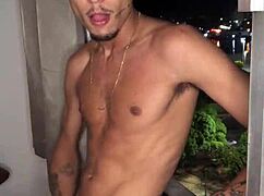 why is that naughty boy jerking off at the window?