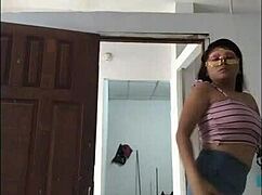 hot milf dances sensually for lover