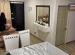 Super hot latina makes delivery guy try a monica moments doll and then her tight ass balls deep when husband is not home - aisha & juan