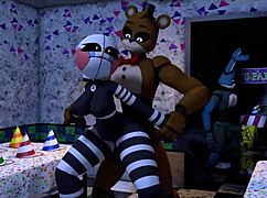 Puppet From Fnaf Compilation Part 1 - Big Black Cock Creampie Fuck Doll Action!