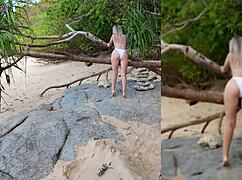 Milf Cheats Husband With Photographer Risky Beach Sex