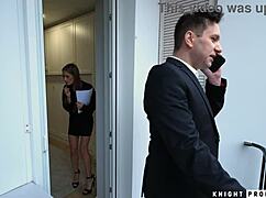 tiffany tatum heads the wel-cumming committee with cum-covered mouth