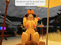 Robloxian witch gets pounded by black cock featuring Elaina F