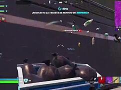 In this webcam session, characters from Fortnite engage in rule 34 fucking.