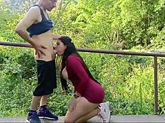 outdoor sex with beautiful latina tourist