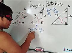 asian student exploring trigonometry class with erotic twists in the bedroom 😏