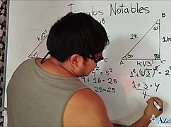asian student exploring trigonometry class with erotic twists in the bedroom 😏