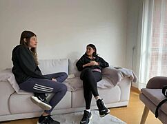 Paying Roomie Rent With Lesbian Sex In Gym