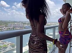 Destiny, Mira, and Majesty fuck nastily in Miami