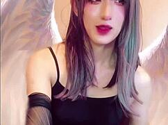 Angel with crotch streams masturbation video.
