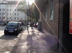 exploring the sights of kaiserstra�e in hanover, germany