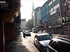 exploring the sights of kaiserstra�e in hanover, germany