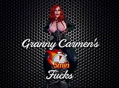 Can Granny Vampyra handle my strapon stroking her to orgasms?