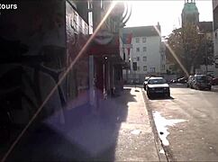 exploring the sights of kaiserstra�e in hanover, germany