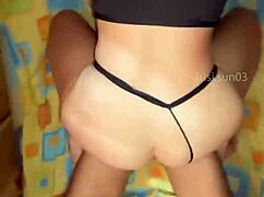 Skinny nerd's hands shake at blowjob casting?