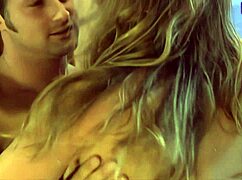 aurora snow casually enjoys one-on-one action in black stockings ending with cum