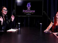 Two hotties strip for foot worship game, one flashes tits 😏