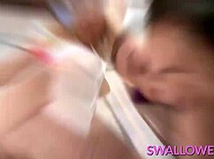 gabbie carter with big tits gives sloppy blowjob