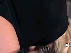 Huge tits slave endures rough anal banging