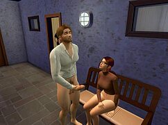 Naughty fan drags Alex to fuck, takes huge cock in mouth and pussy