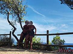 strangers caught us flashing pussies and masturbating in the park, misscreamy squirted hard