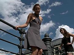 Bound in leather slut public fucked?