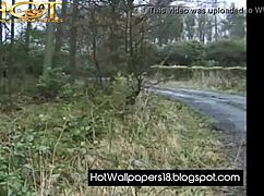 posh housewife getting anally fucked outside in public