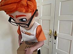 Black-haired Harley Haze plays with toys and enjoys fun moments