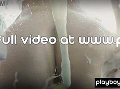 asian teen 18+ jade luv and bubble covered bffs slip out of their tiny 18+ bikinis