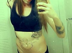 Hot Tranny Touches Her Clitty