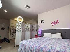 april flores, that gorgeous redhead bbw milf, really loves sucking and fucking backstage