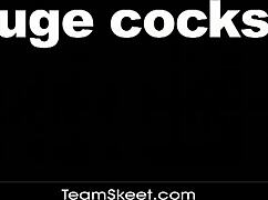 Our little 18+ present gets bold anal action.